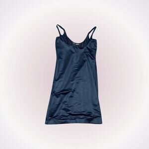 Black Adjustable Strap Slip Dress | Sz 6